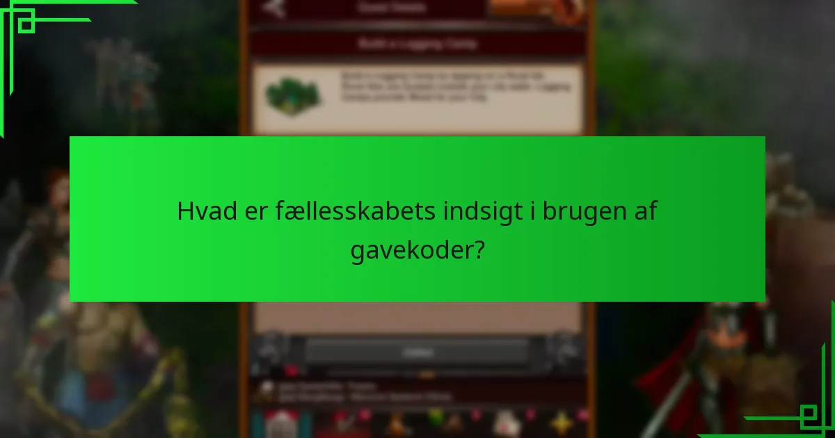Hvilke belønninger giver gavekoder i Game of War: Fire Age?
