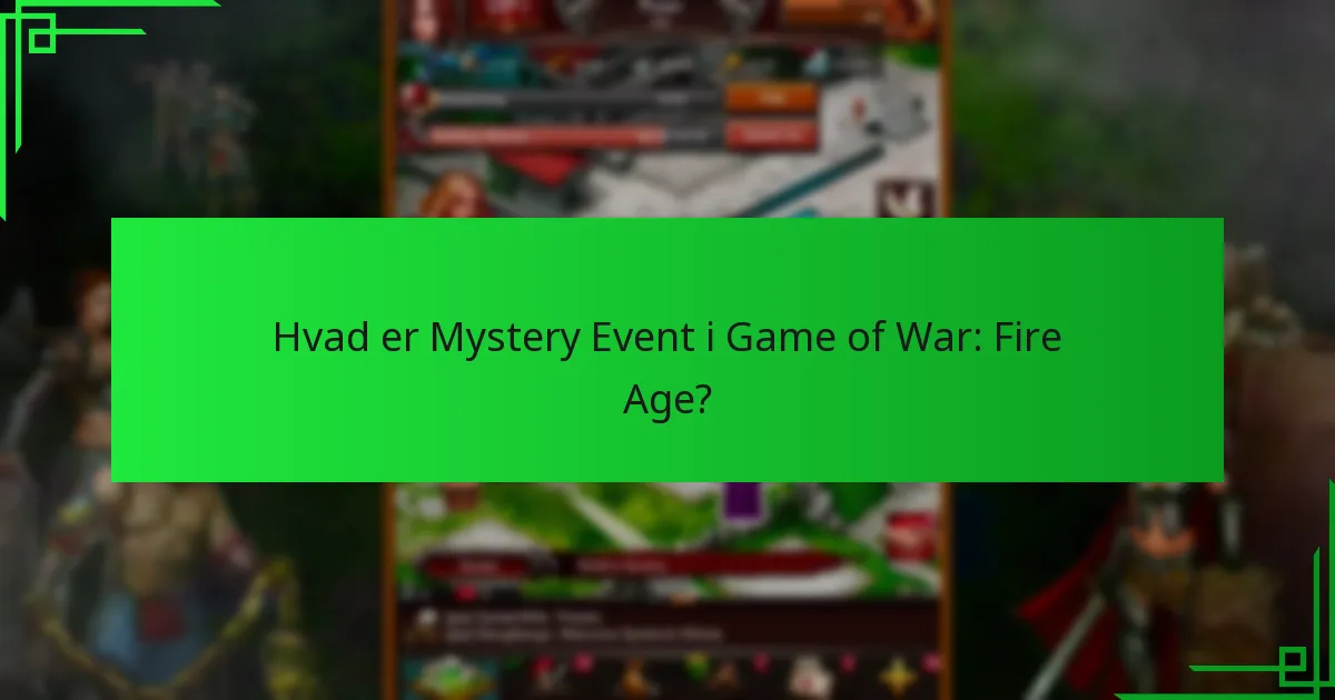 Hvad er in-game køb relateret til Mystery Event?