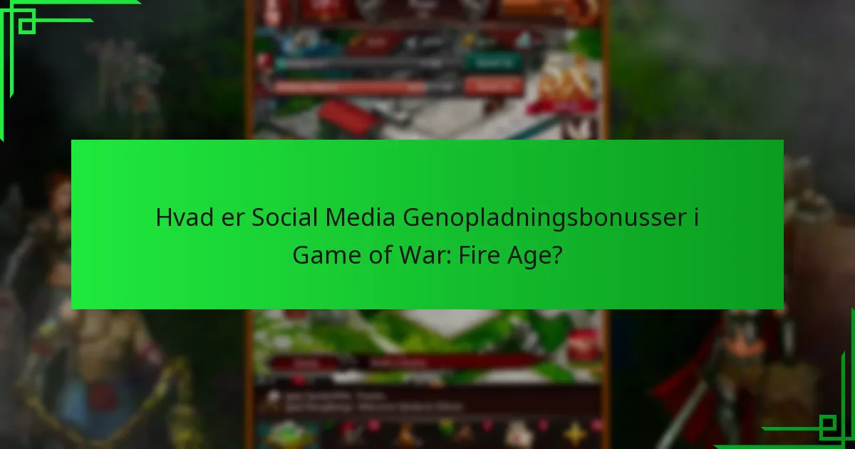 Hvad er fordelene ved Social Media Genopladningsbonusser?